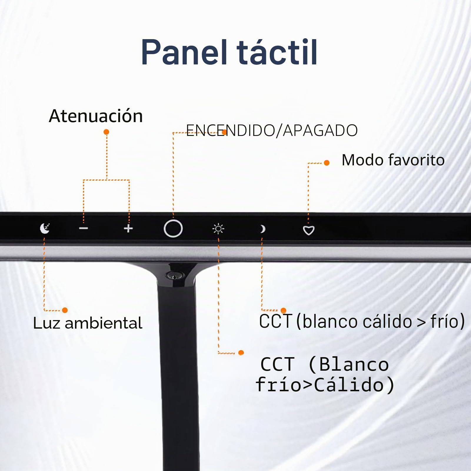Luces de piano para piano digital y gran piano lámpara de clip led profesional lámparas de piano para hojas de música cuidado de los ojos 5 niveles de temperatura de color de 5 niveles