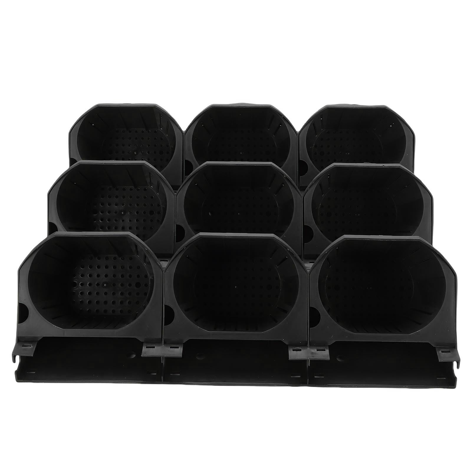Bewinner Pionowe Doniczki ścienne z 9 Kieszeniami, Donica Ogrodowa (BLACK)
