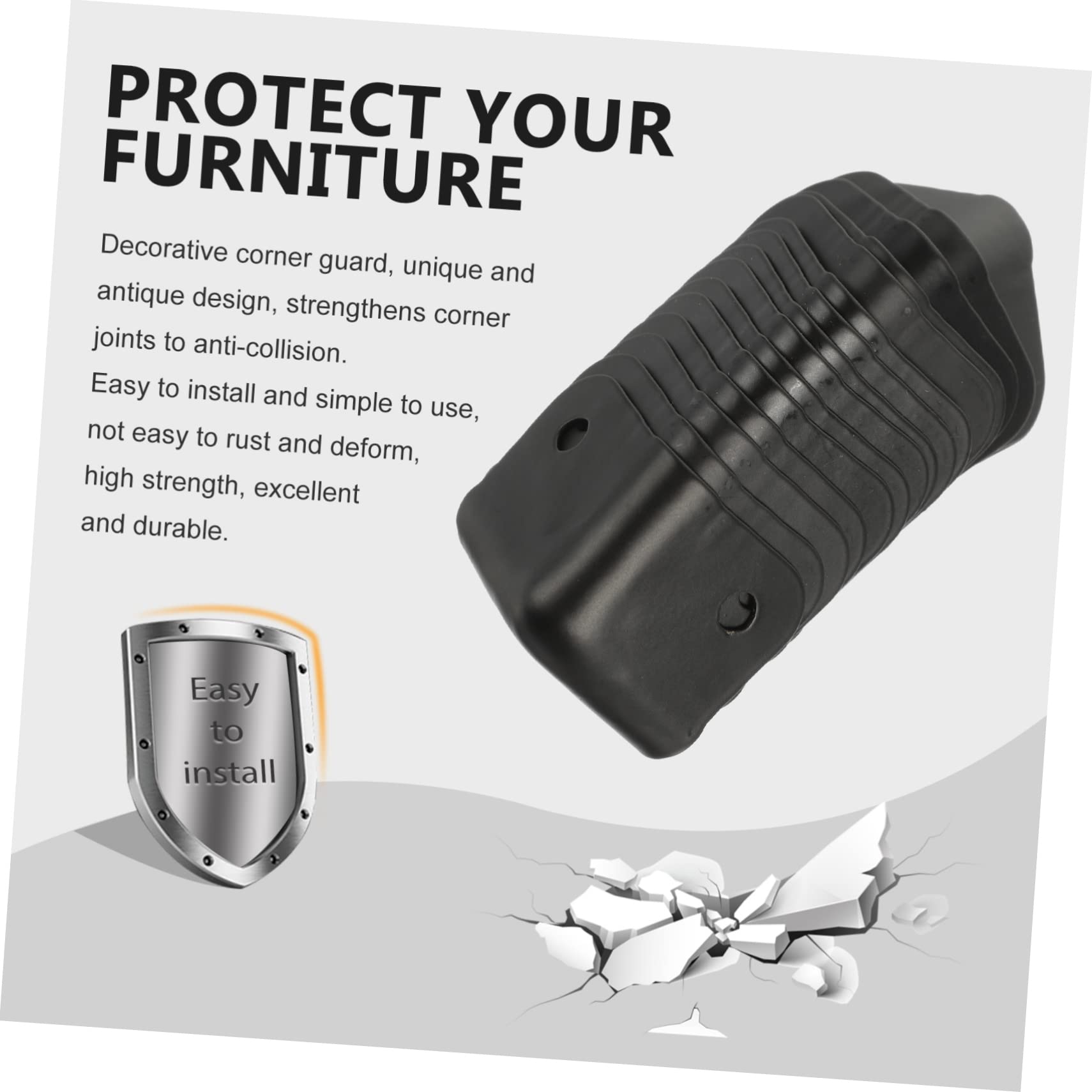 DOITOOL 16pezzi Protezioni Angolari Per Scatole Di Legno Protezione Per Cassa Acustica Decorativo Per Mobili e Valigie