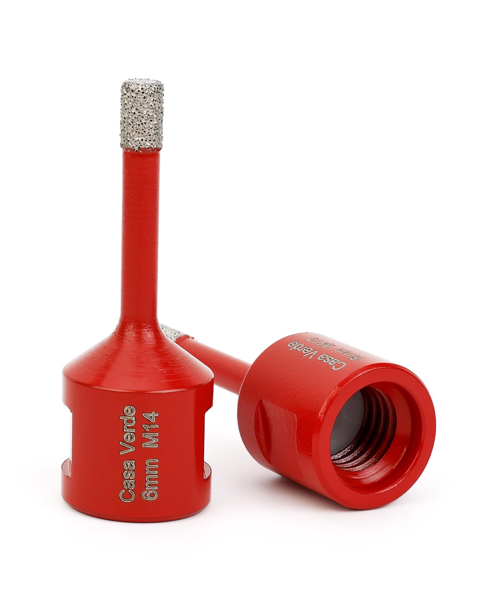2 Pcs 6mm Diamond Drill Bits,Porcelain Tile Drill Bit Dry Drilling for Granite,Ceramic,Marble,Tile Stone,Glass,Hard Materials - Image 2
