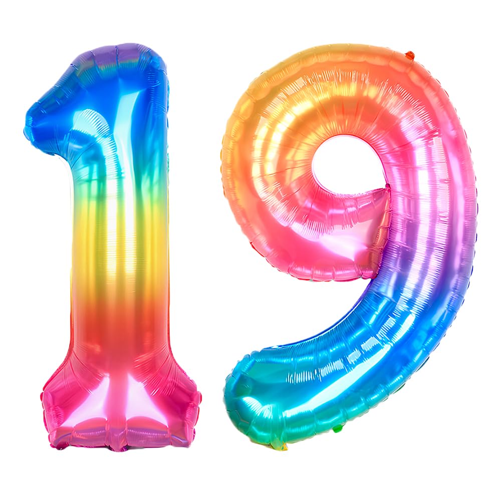 Foil Globo Número 5 Azul 40" (101cm), Inflable Helio o aire, Gigante Numeros 0-9, 10-19, 20-29, 30-100, Grande Globos Decoración para La Boda Aniversario y Cumpleaños Fiestas — view 383
