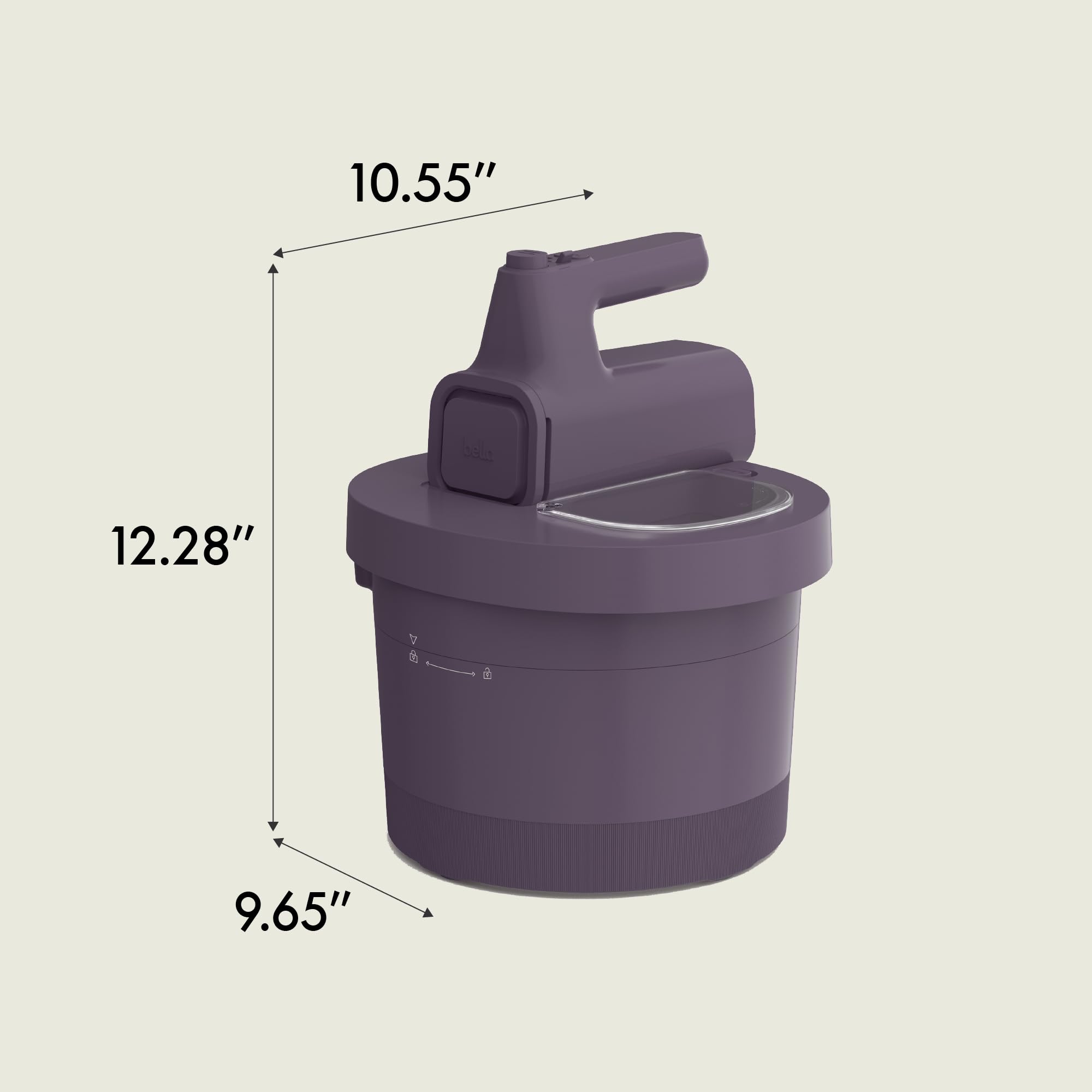 Bella Mikser ręczny i blender stojący o pojemności 3,5 litra, mikser elektryczny 2 w 1 z miską, haczykiem do ciasta, trzepaczką i trzepaczką do jajek, wielofunkcyjny mikser ręczny i mikser