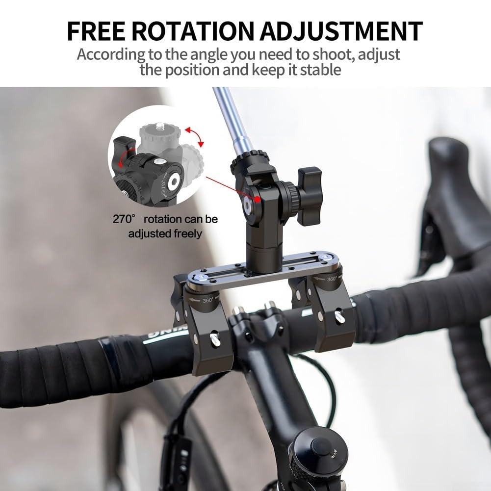 Supporto Manubrio Action Cam 360° Rotazione