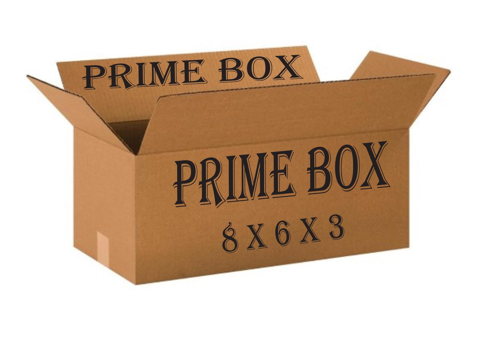 PRIME BOX 3 Ply 8 x 6 x 3 Cardboard Boxes for Packaging (Pack of 50) | Brown Corrugated Box for Packing | Shipping | E-commerce packing box | Parcel | Home Shifting | Courier Carton-image-49