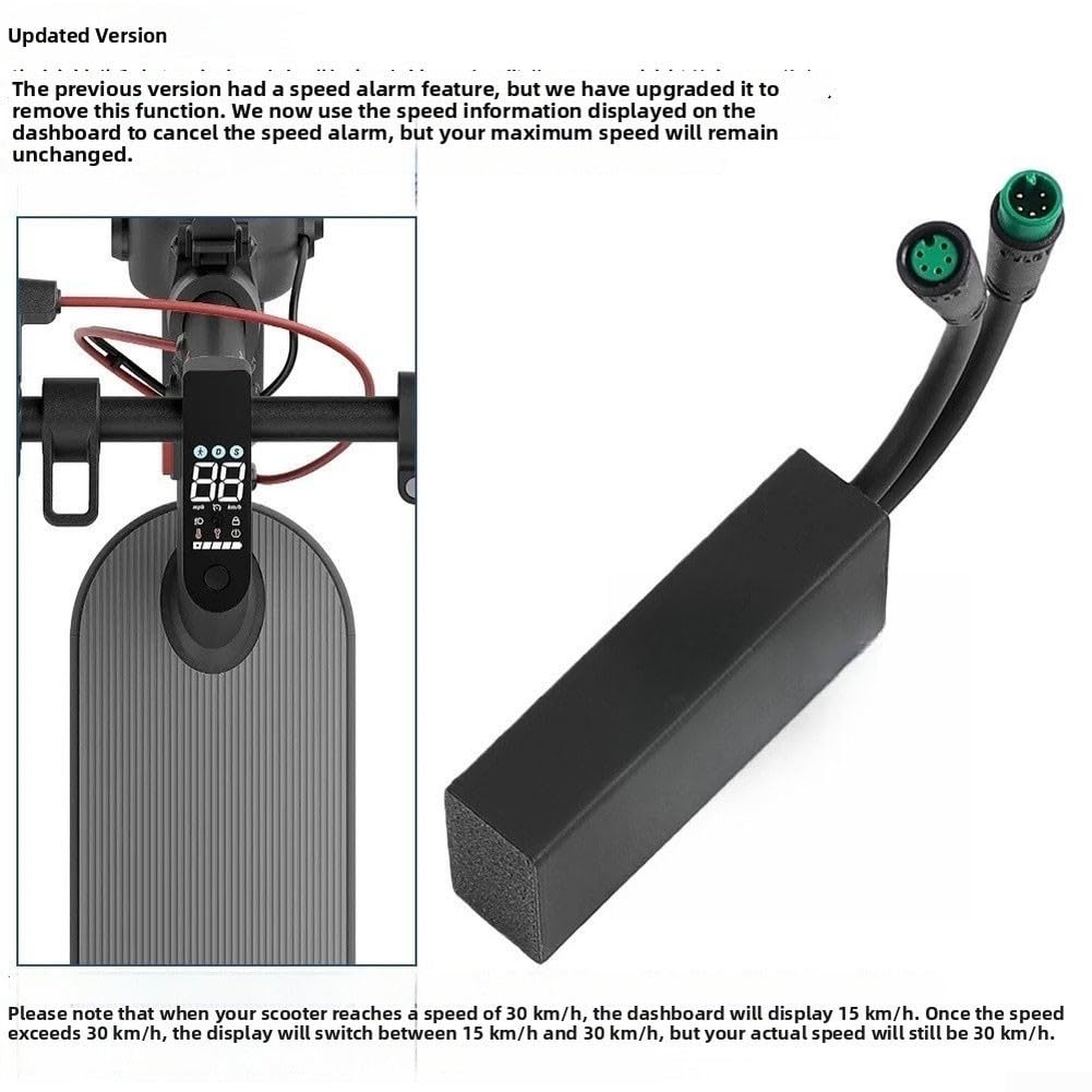 Controlador de velocidad de scooter eléctrico ajustable para una experiencia de conducción mejorada, hasta 30 km/h, diseño reforzado con PVC, adecuado para modelos Xiaomi 4Lite/4Ultra/3Lite