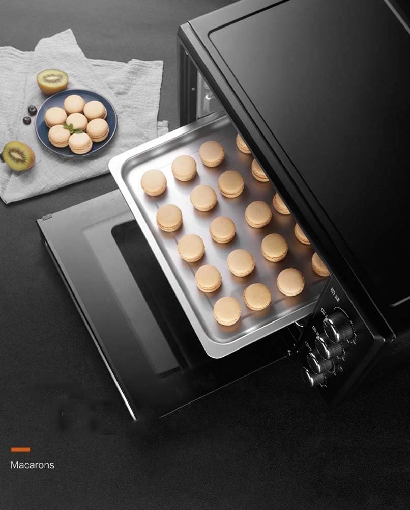 Extra Wide Convection Countertop Toaster Oven,Includes Bake Pan,Broil Rack & Toasting Rack,Stainless Steel Electric Oven Home Baking Small Multi-function