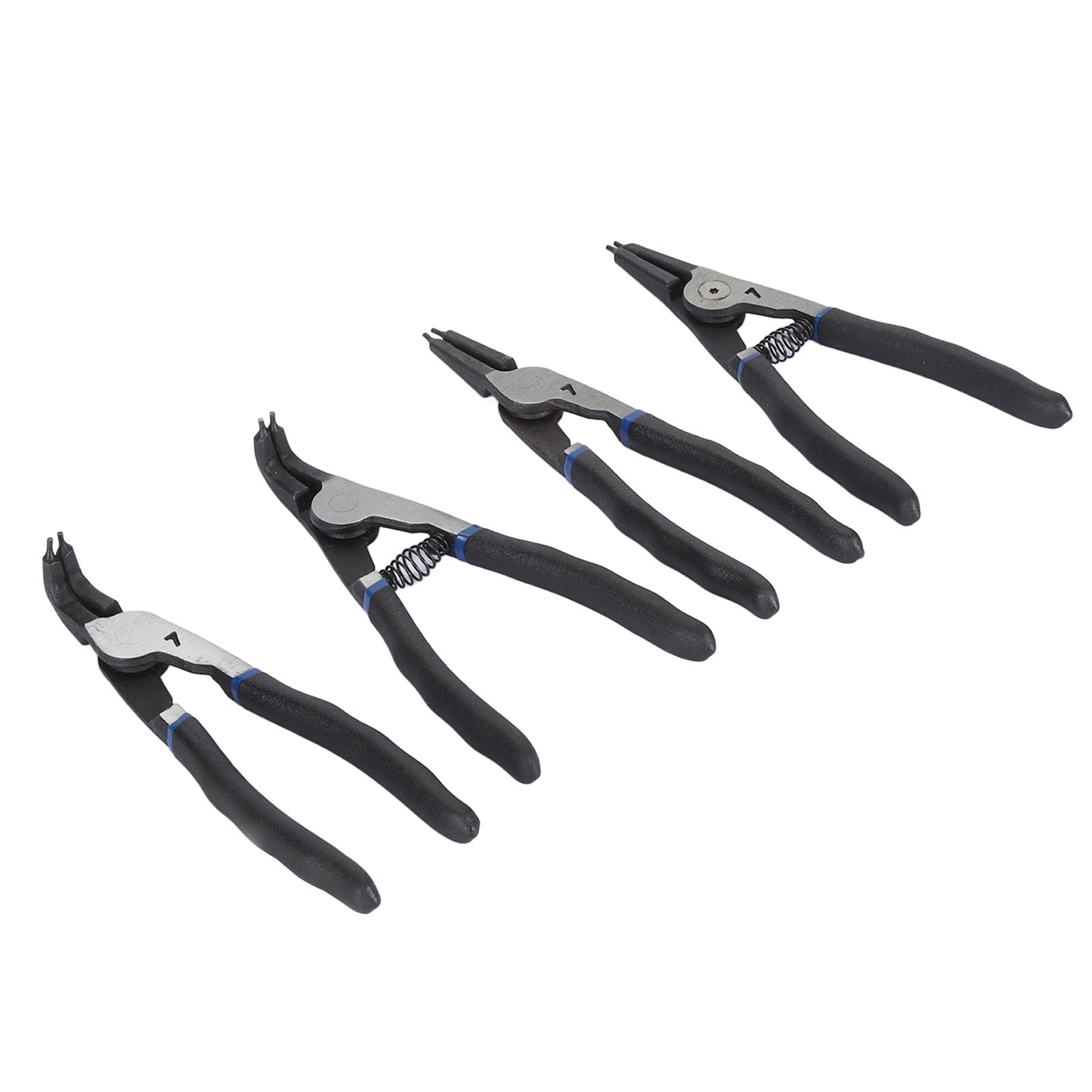 ZAWELIYO 4 Pcs Carbon Steel Snap Ring Pliers Set Secure Grip Internal External Circlip Pliers for Automotive Machinery Maintenance