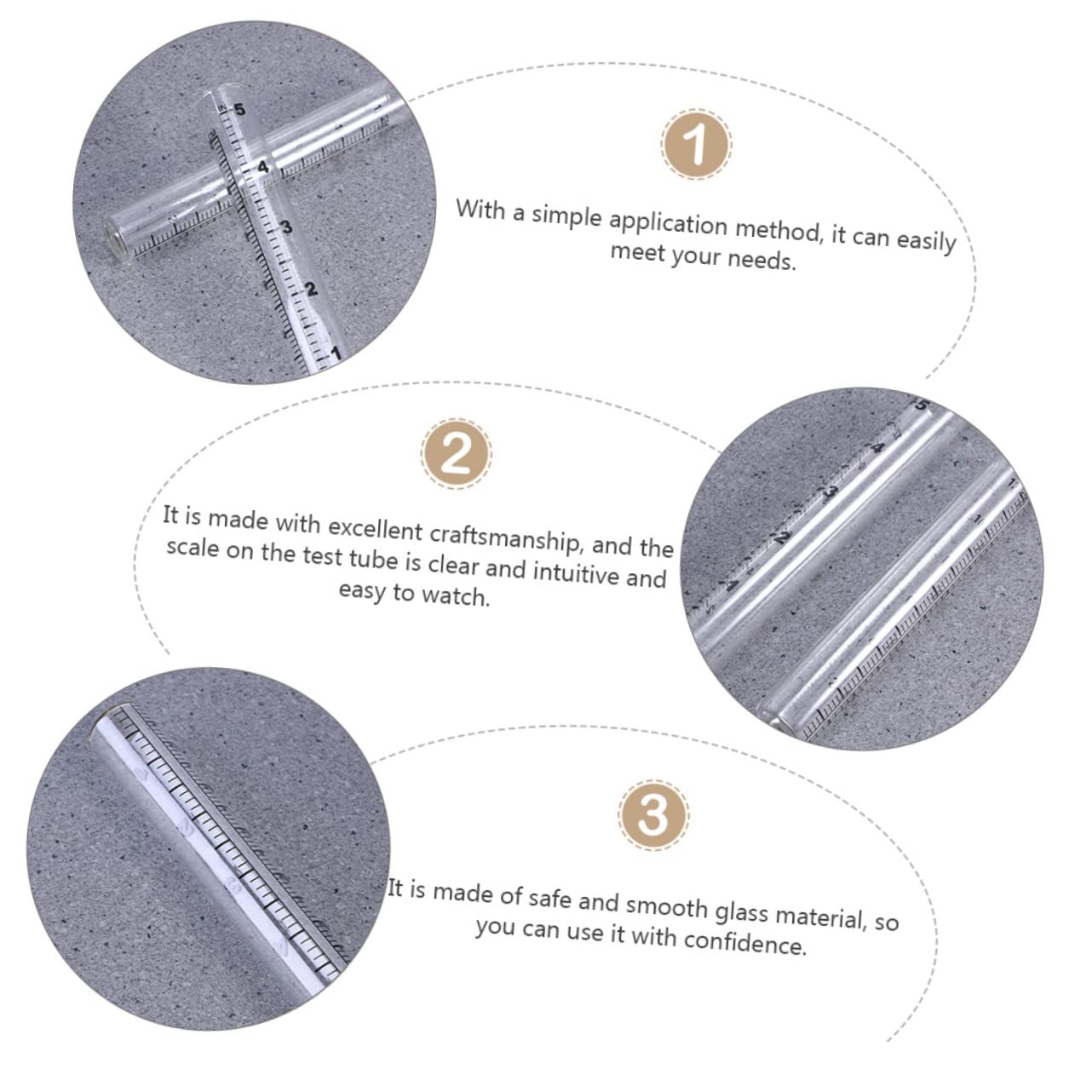 Garneck Rainfall Test Tube 14cm Measuring Tube for Rain Gauge Rain Gauge Container Holder