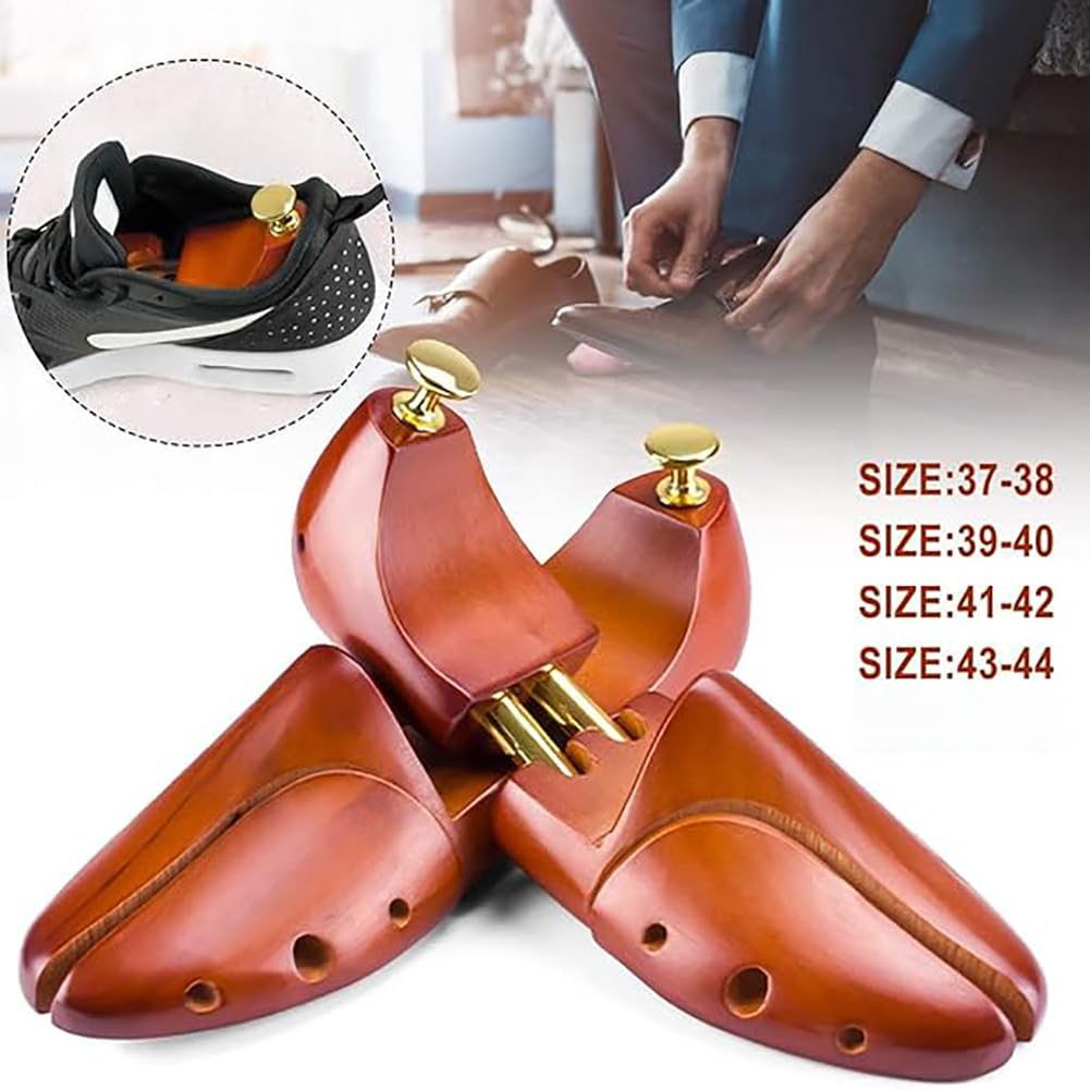 1 Par De Expansores De Zapatos, Expansores De Zapatos De Madera Maciza Honghuali, Que Pueden Ensanchar Y Agrandar Expansores De Zapatos, Adecuados para Tallas 37-44,43 to 44