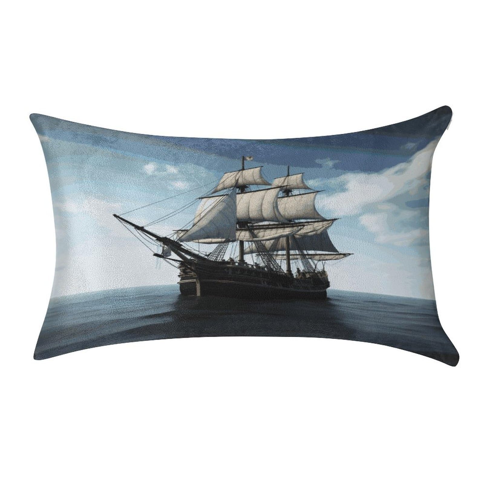 Fekiloot Style Old Sailing Ship Pillow Covers Home Decor Pillow Cases