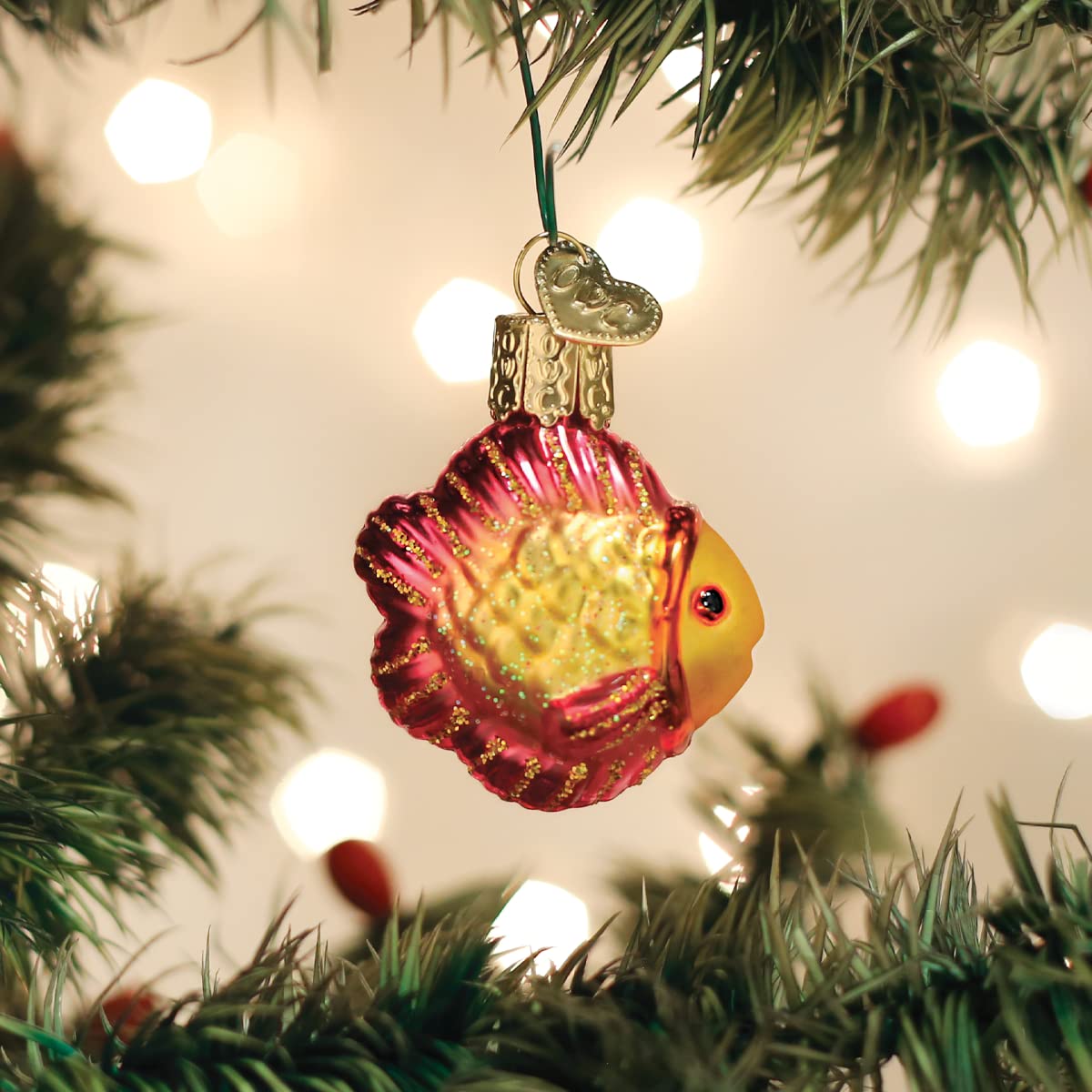 Amazon.co.jp: Old World Christmas ミニ熱帯魚 吹きガラス