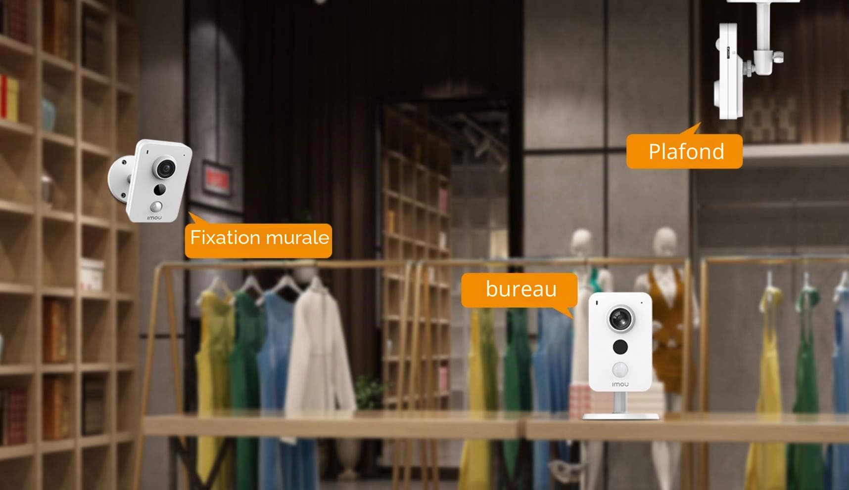 Dahua IMOU Cube 4MP WiFi Cube Camera met PIR bewegingsdetectie, 2-weg Audio, Alarm ingang en uitgang, RJ45 poort (IPC-K42P)