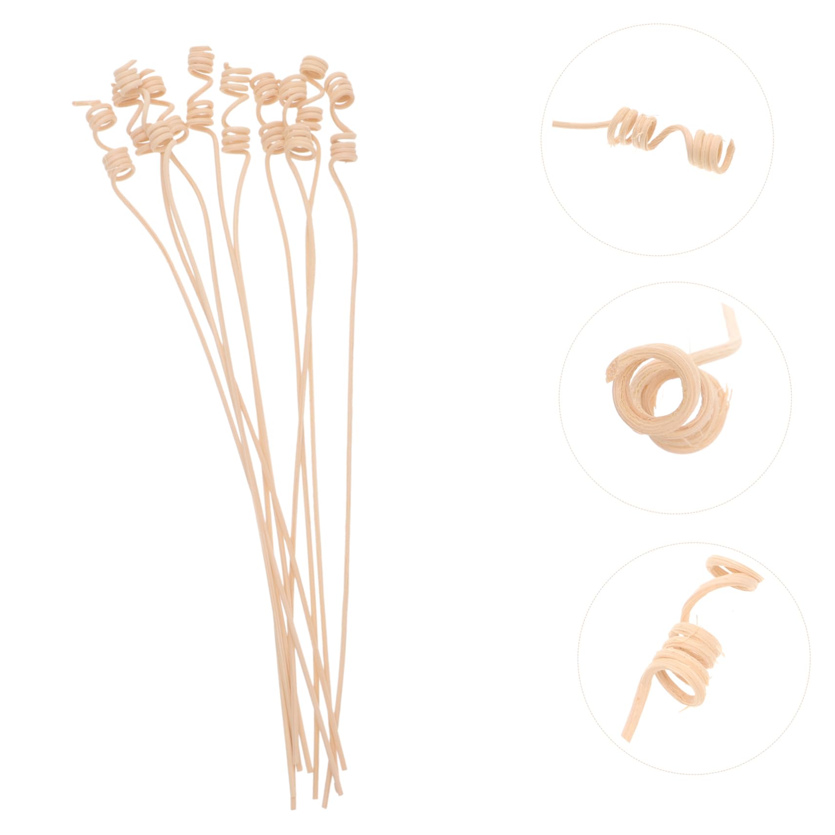 HOOTNEE 10pcs Replacement Rattan Diffuser Sticks for Thick Perfume Diffusing Sticks for Home Decor Spa and Meditation Spaces