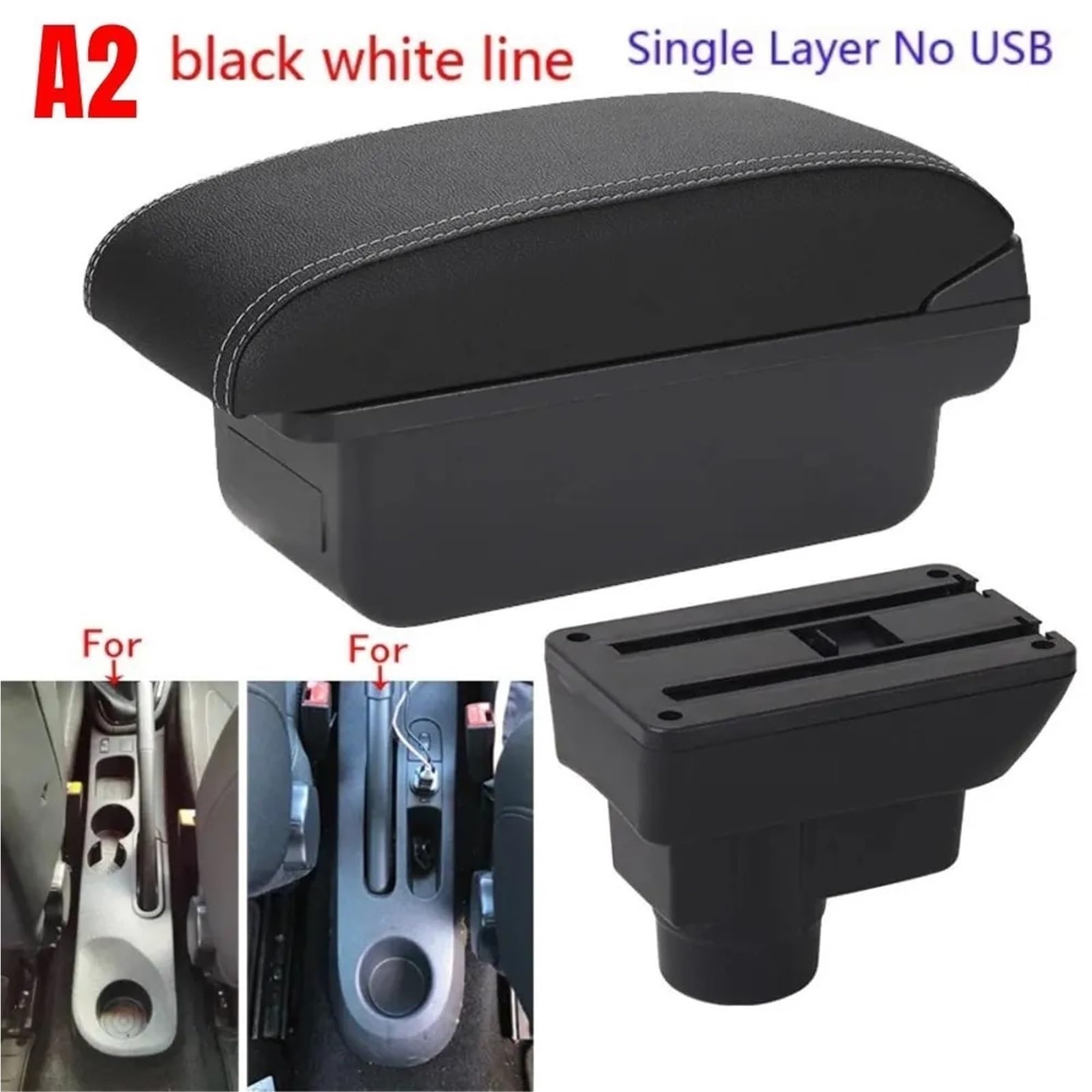 Bandeja de Silicona para Consola Reposabrazos compatible con Opel Corsa, reposabrazos, respaldo, piezas interiores, caja de almacenamiento, piezas de actualización.(A1)