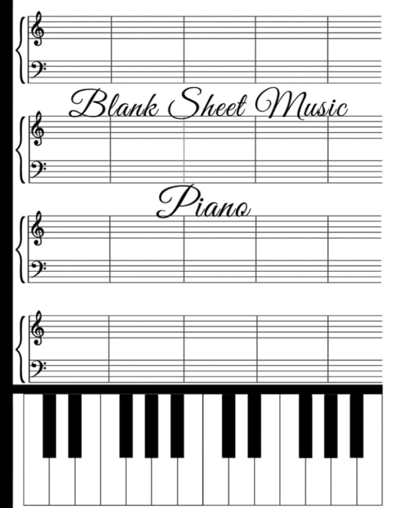 blank-sheet-music-for-piano-grand-staff-with-g-and-f-clef-piano-score-notebook-for-writing-musical-notes-music-manuscript-paper-large-size-120-pages-10-staves-per-page for Printable Music Staff Paper Free Blank Sheet Music for Piano: Grand Staff With G and F Clef | Piano Score Notebook for Writing Musical Notes | Music Manuscript Paper Large Size -120 Pages 10 Staves per Page: for Printable Music Staff Paper Free