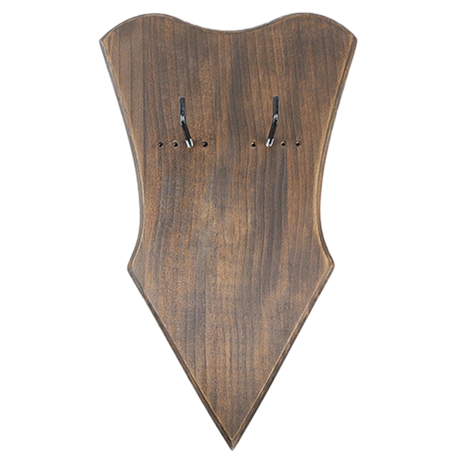 Porte-manteau mural en bois Shield ajustable pour rangement chambre et salon