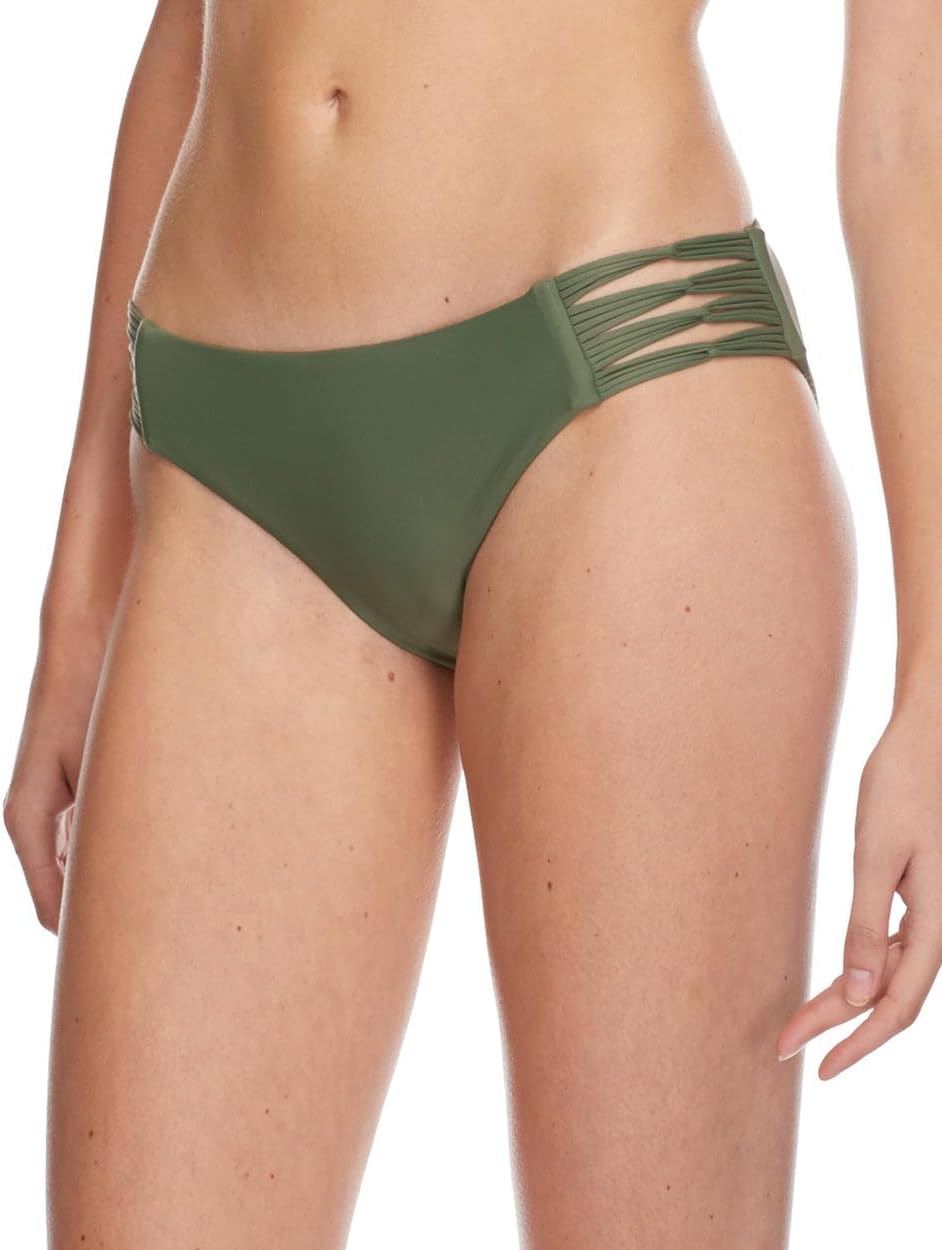 Body Glove Women's Smoothies Ruby Solid Bikini Bottom Swimsuit