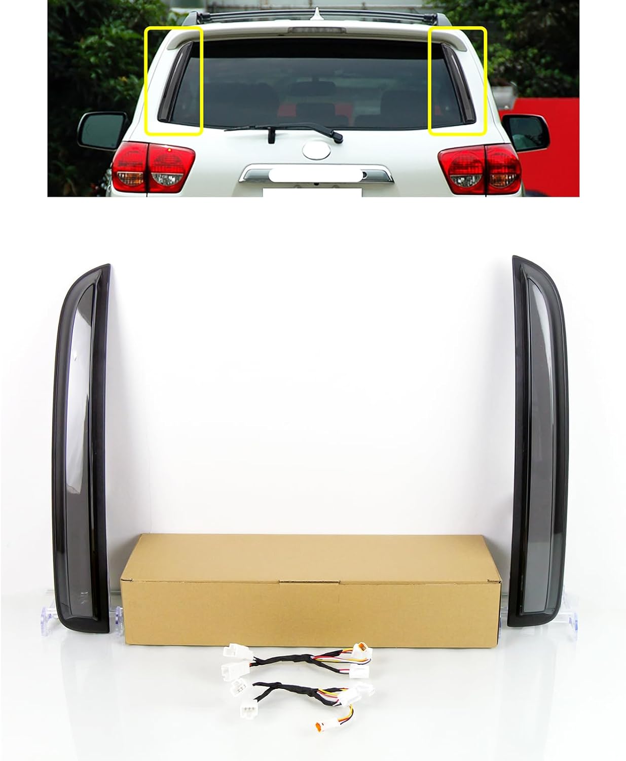 Car Led Daytime Lights Daytime Running Lights Fog Lights Assembly For 2007-2017 Toyota Sequoia DRL With Turn Signal Light