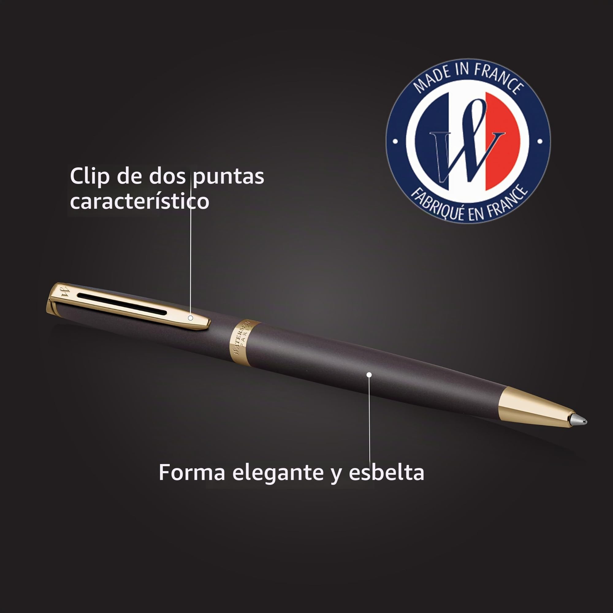 Waterman Hémisphère Bolígrafo | La Edición Discreta | Negro lava | punta media | estuche de regalo