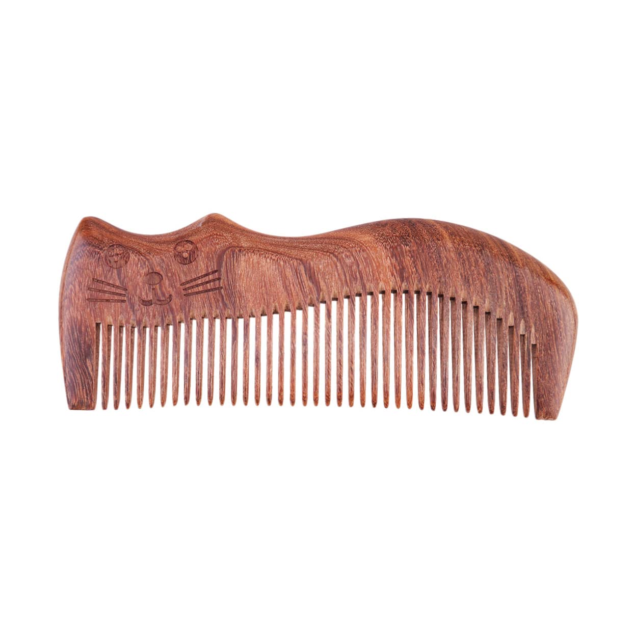DFrywdgSEY Sandalwood Wooden Comb 1pc Wooden Scalp Comb Thin Tooth Hair Combs Hair Comb(Picture 1,14.5 * 5.5cm)