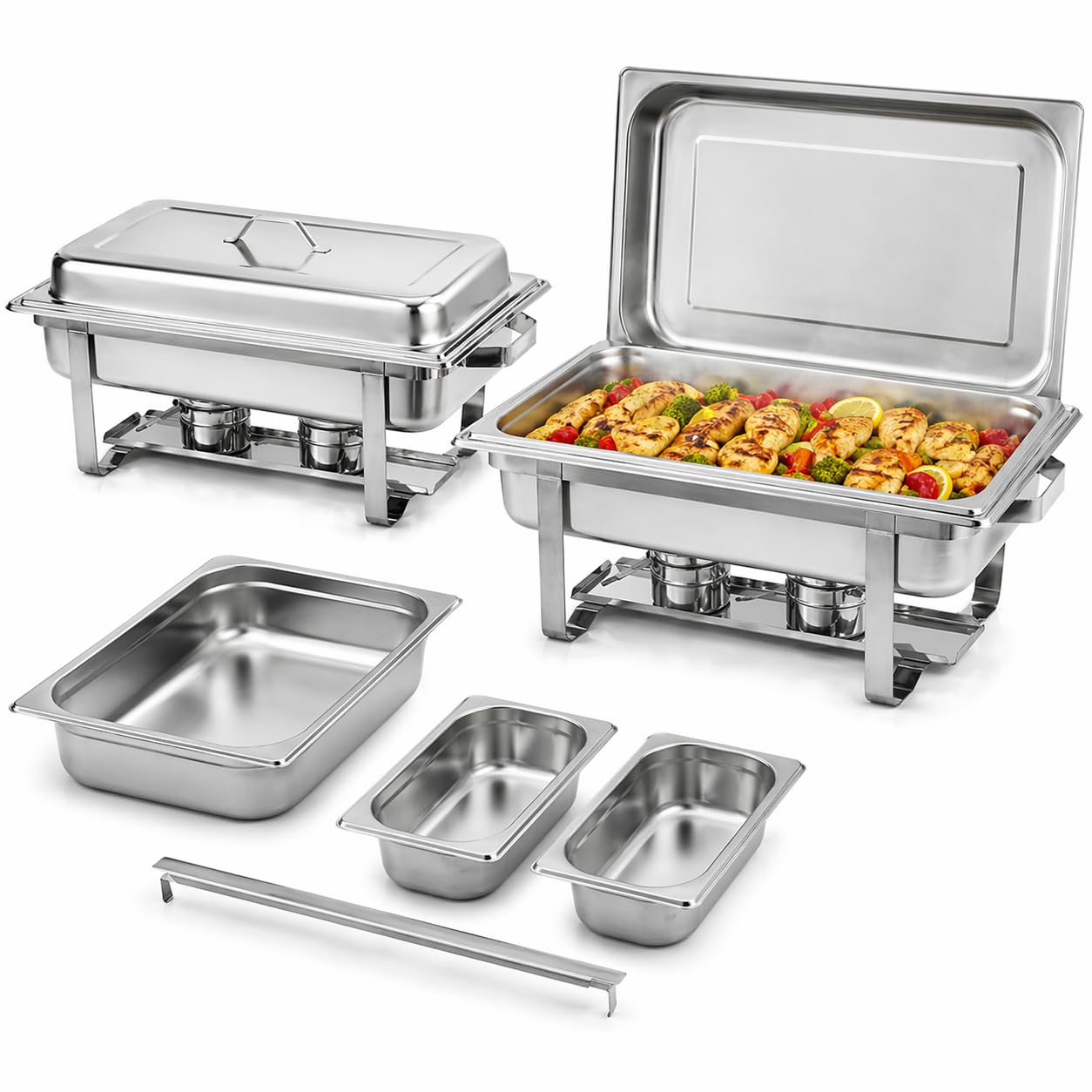 ZORRO Chafing Dish Starter Set Inkl. Behälter | 15-Teilig | 590x357x292mm