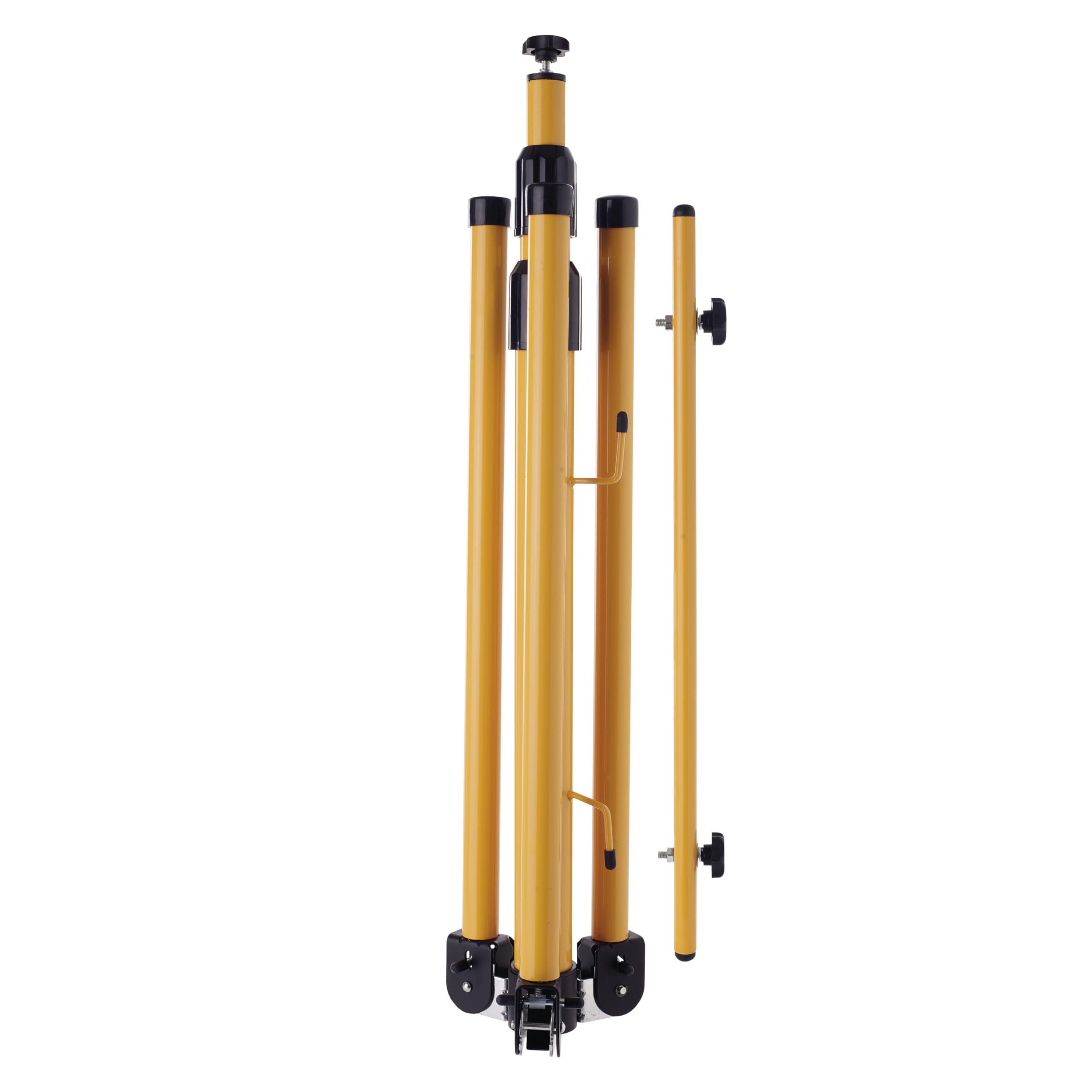 EMOS ZS9510 Stativ für 2 Strahler, Ständer für 2 Halogen- oder LED-Scheinwerfer, Gelb, 14 x 12 x 63 cm