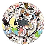 かわいいオーストリッチステッカー 子供 男の子 女の子 ティーンズ | 50枚 | カートゥーン ラブリー ビニール ステッカー ノートパソコン ウォーターボトル 車 ハイドロフラスコ 荷物 スクラップブック ヘルメット ノートブック、防水 鳥 デカール パック (オストリッチ)