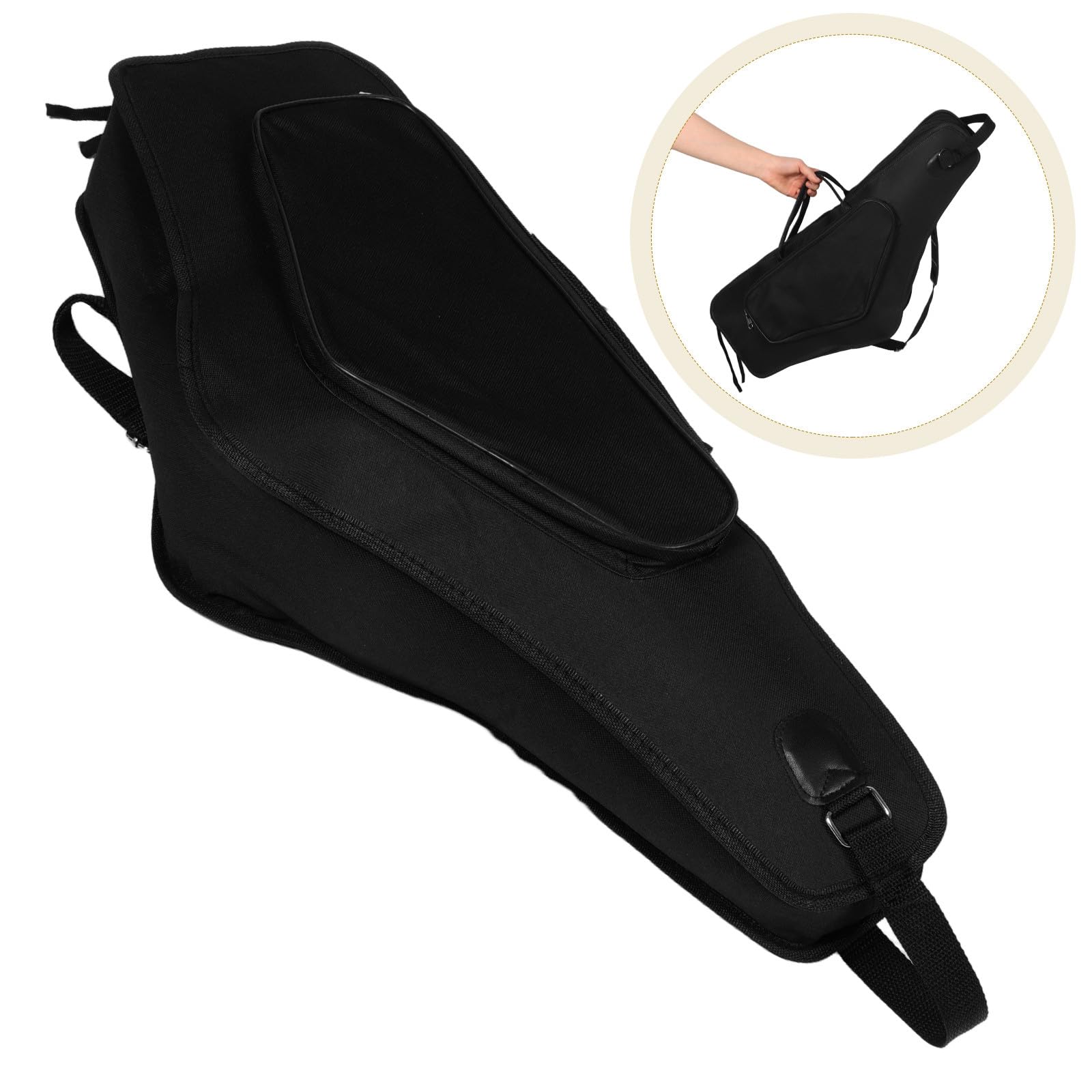 Ciieeo Custodia per Sassofono Contralto, Zaino Leggero Oxford, e Antiurto, Protegge Strumento e Accessori per Musicisti