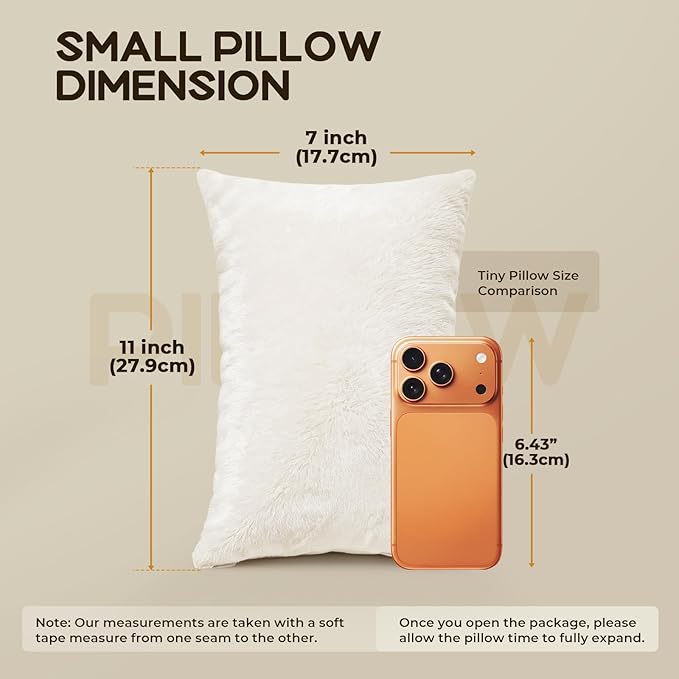 Set 2 Almohadas Viaje Espuma Viscoelástica 27.9x17.8cm Lavable miniatura 2