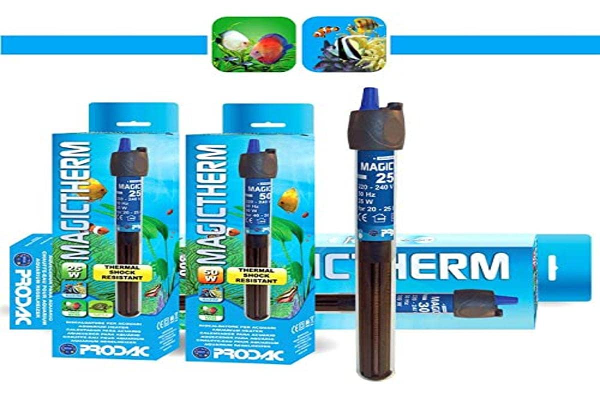 Prodac termocalentador Calentador magictherm de Cuarzo para Acuario Termostato 50 W