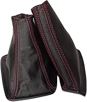 Vista 1 de Ltd Compatible con la bota de freno Shift & E para Nissan Skyline R32 1989-1994 con costuras rojas de cuero