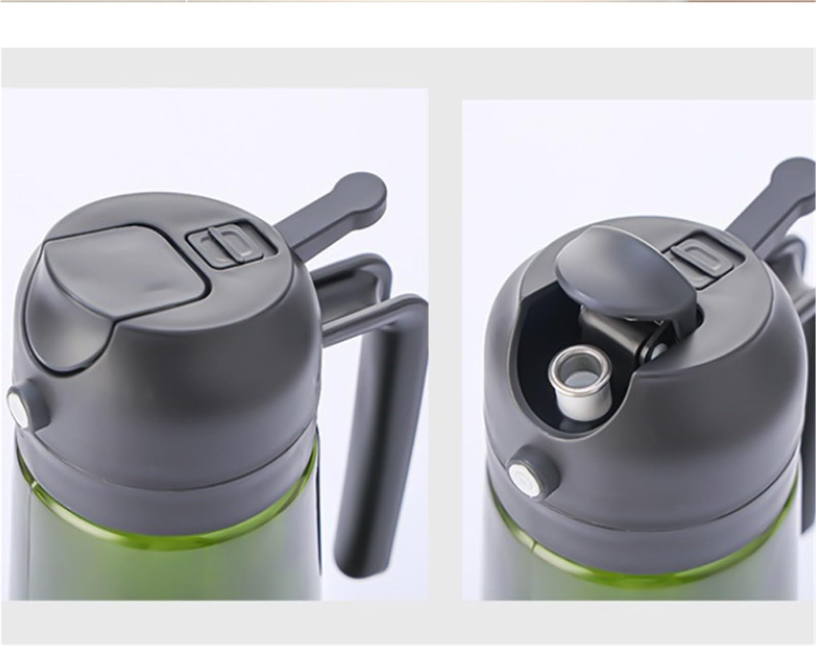 Bottiglie Dosatore Olio | Oliera da Tavola Spruzzatore For Olio Da Cucina 2 In 1 For In Vetro Senza For Friggere E Grigliare Aceto(Black)