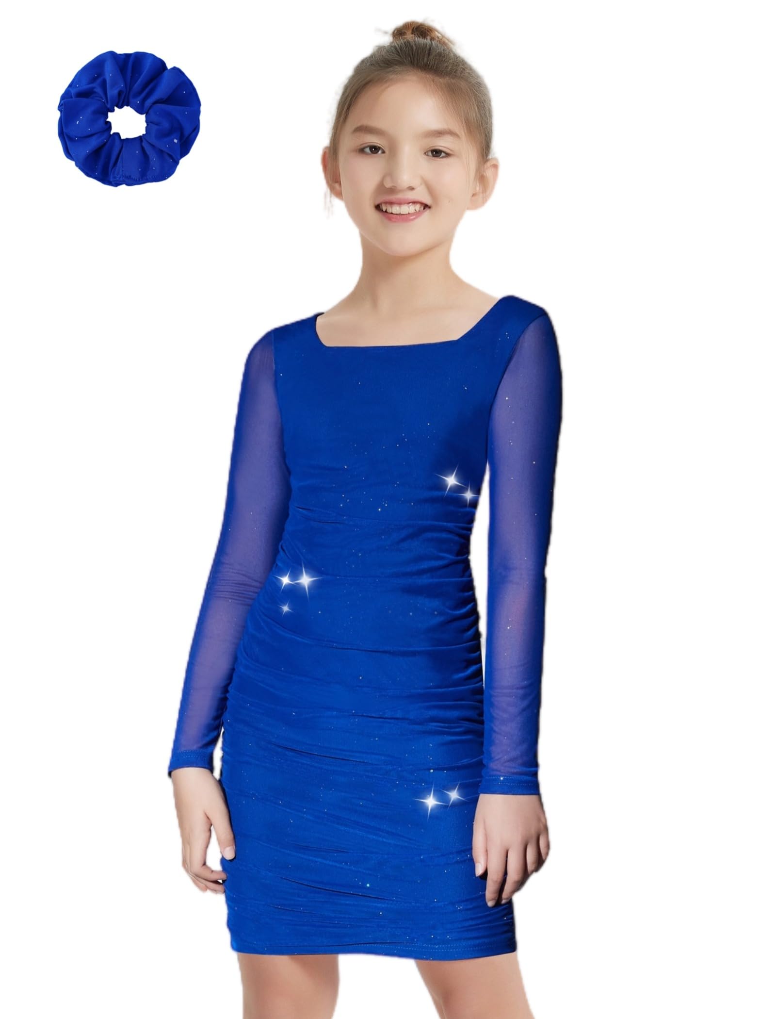 EXARUS Girls Formal Dress Homecoming Party Dance Tween Bodycon Tight Short