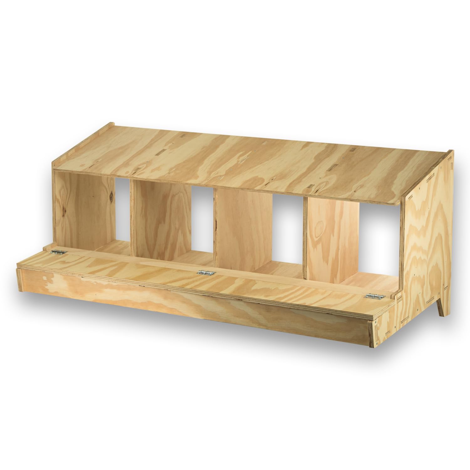 Ponedero de Madera con 4 Departamentos para Gallinas