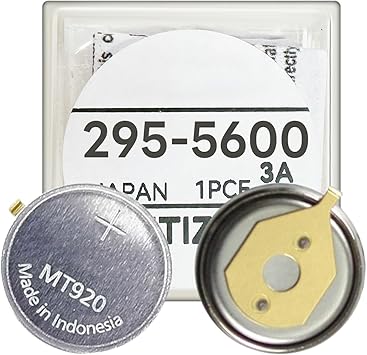 295-5600 Battery, High Capacity MT920 Rechargeable Battery for Citizen Watch Capacitor 295-56, fit Eco Drive C650 E810 E811 7821 B620 295-5600 Rechargeable Batteries Capacitor