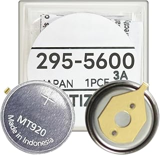 295-5600 Battery, High Capacity MT920 Rechargeable Battery for Citizen Watch Capacitor 295-56, fit Eco Drive C650 E810 E811 7821 B620 295-5600 Rechargeable Batteries Capacitor