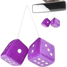 Car Dice Decorative Dice Plush Car Accessories Hanging Decoration Decoration Hanging Dice Car Rearview Mirror Decor Dice Plush Hanging Decoration Hanging Decoration Car Charm Interior Ornament