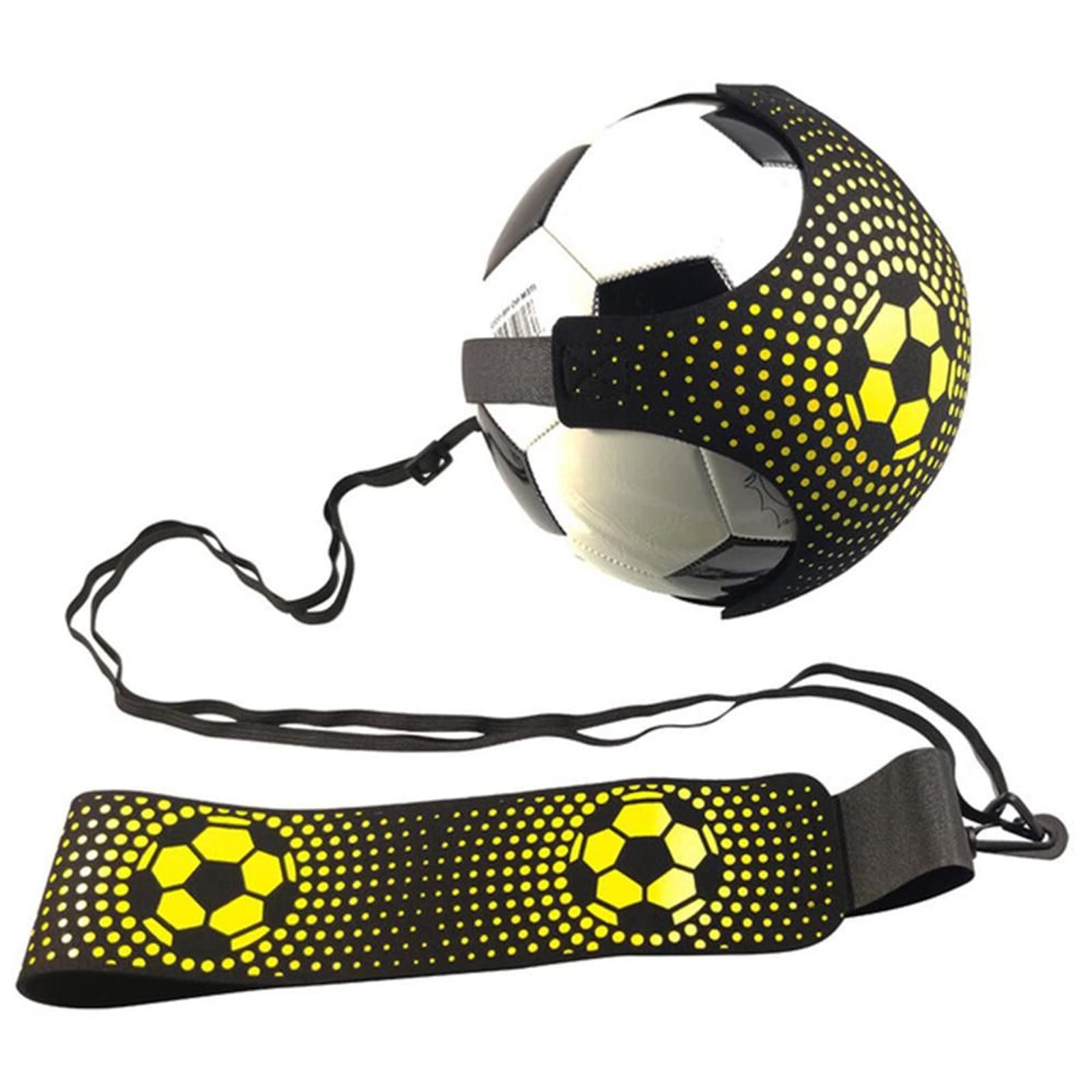 Calcio Kick Trainer Calcio Pallavolo Allenamento Allenamento Cintura Chiudere Solista Pratica Aiuto per Migliorare la Reazione Palla Controllo Vita Cintura Mani Libere Attrezzature di Allenamento per Adulti Bambino Calcio Miglioramento delle abilità