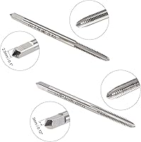 Vista 4 de uxcell 4-40 UNC, 6-32 UNC Juego de troqueles y roscado, HSS roscado con troquel de roscado redondo, mano derecha