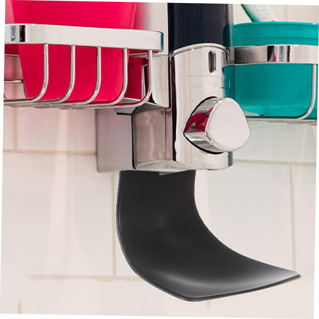 Vassoio Gocciolante Dispenser Sapone Nero 3 Pezzi in Plastica