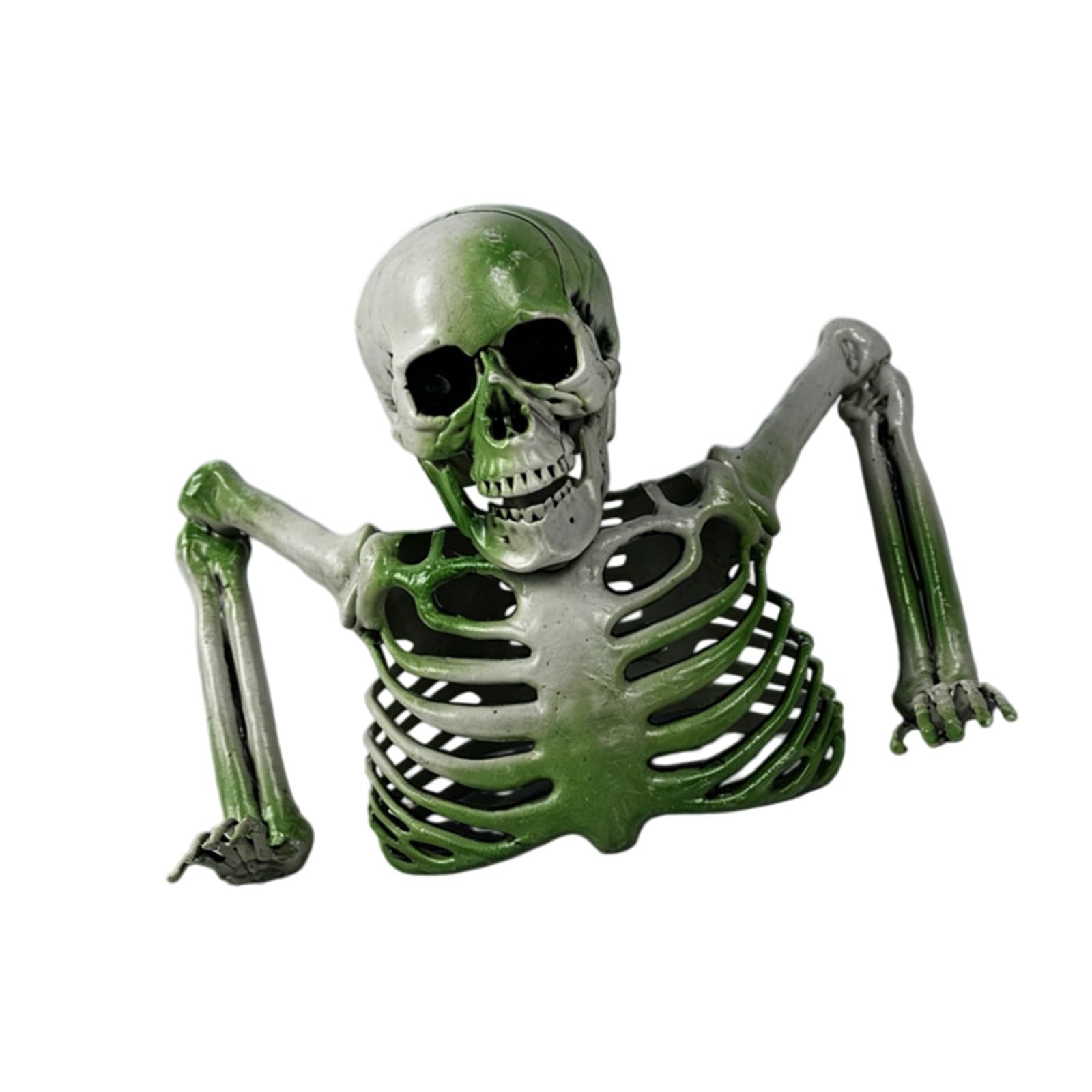 PANGBOER Half Skeleton Props with Realistic Detail Perfect for Eerie Halloween Yard and Porch Display Halloween Ornament