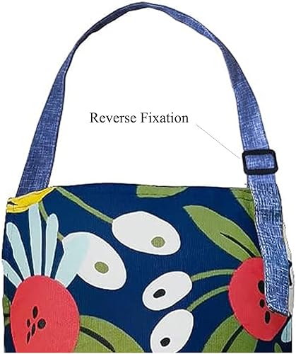 Miniatura 4 de Paquete de 2 delantales de cocina para mujer con bolsillos, diseño floral ajustable de flores, delantal de cocina para hornear jardinería