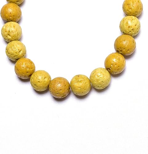 Miniatura 9 de Asingeloo 48 cuentas de lava coloridas de 0.315 pulgadas (0.315 in), cuentas de piedras preciosas volcánicas para fabricación de joyas, cuentas de