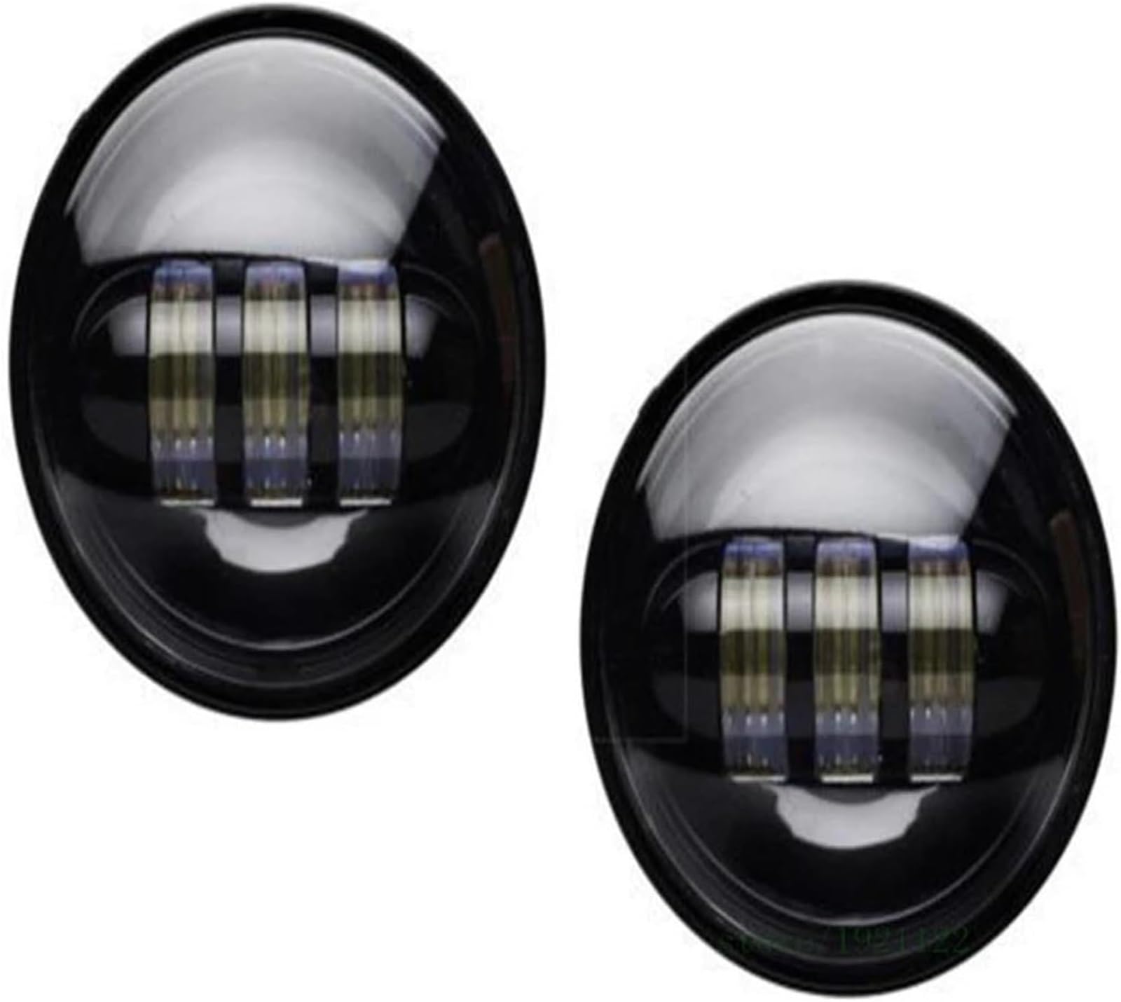 Ensemble de phares pour moto finition chrome pour Softail et FLHTCU - 8