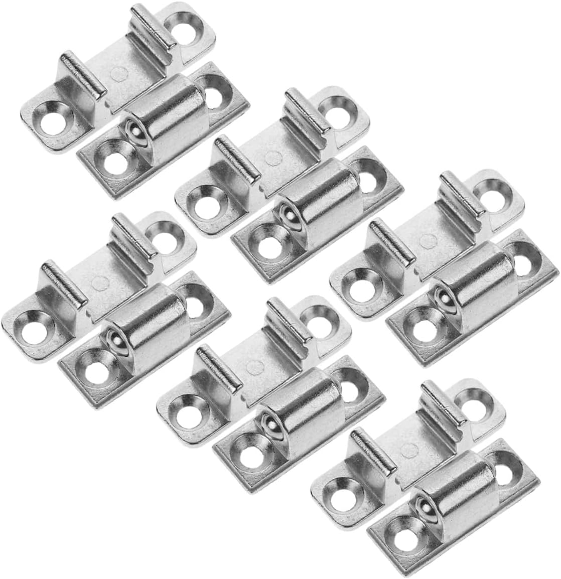 Levemolo 6pcs Range Hood Glass Panel Mounting Latches Metal Door Catch Fasteners High-temperature Resistant Kitchen Hood Replacement Parts for Appliance Repair