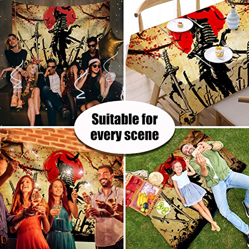 Color Duty Japanese Katana Sword Tapestry Wall Hanging 80X60In Anime Samurai Sword Tapestries Sunset Warrior Cherry Blossom Tapestry For Bedroom Living Room Dorm Gtlscd43 #TOP5
