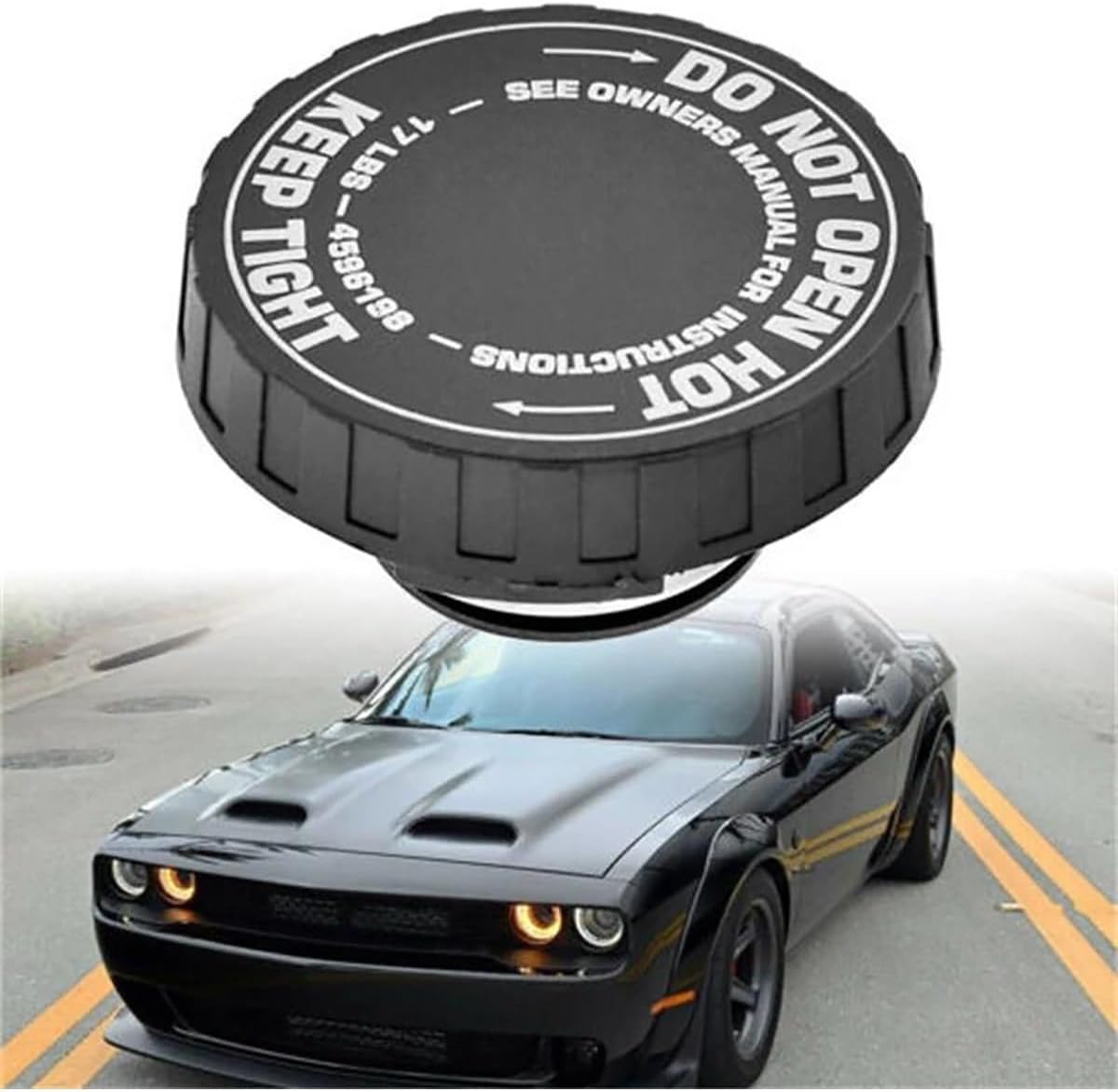 for Ram 4596198 55116897AA Car Coolant Overflow Reservoir Recovery Tank Cap Coolant Cap