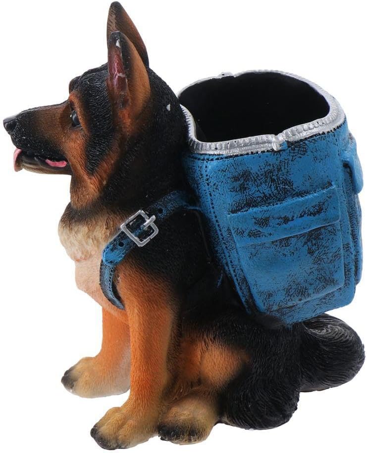 Cute Dog Pen Holder, Pen Pencil Cup Organizer, Desk Accessories, for for Home Office(German shepherd)