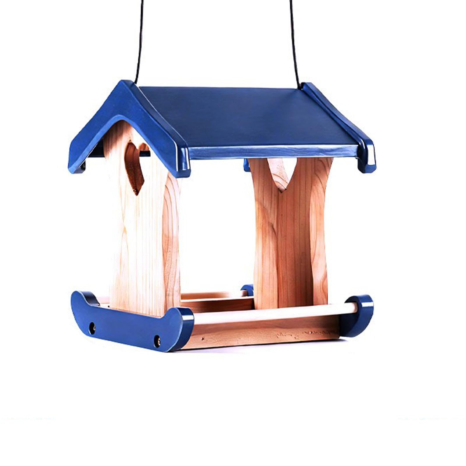 Mangiatoia per Uccelli da Esterno, Mangiatoia per Uccelli da Appendere, con Copertura Superiore Impermeabile, Aspetto Semplice, per Balcone, Cortile