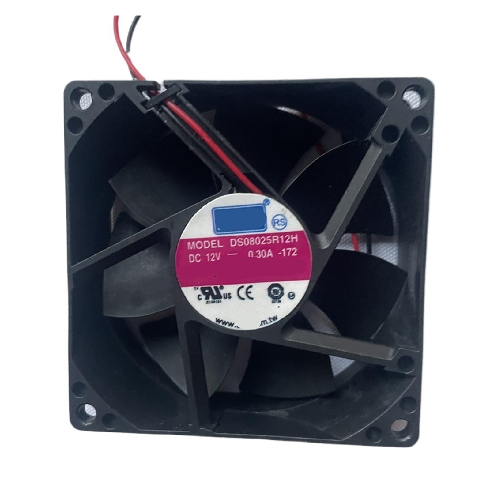 YMUGUEGH 80x80x25mm 80mm 8025 DS08025R12H DC12V 0.3A 2PINS axial fan
